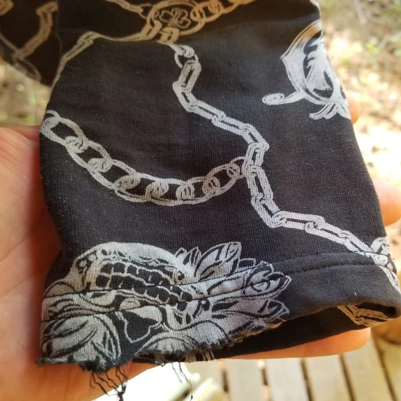 Small Christian Audigier Hoodie zip up Sweatshirt top Ladies Panther Black Gold - Picture 12 of 16